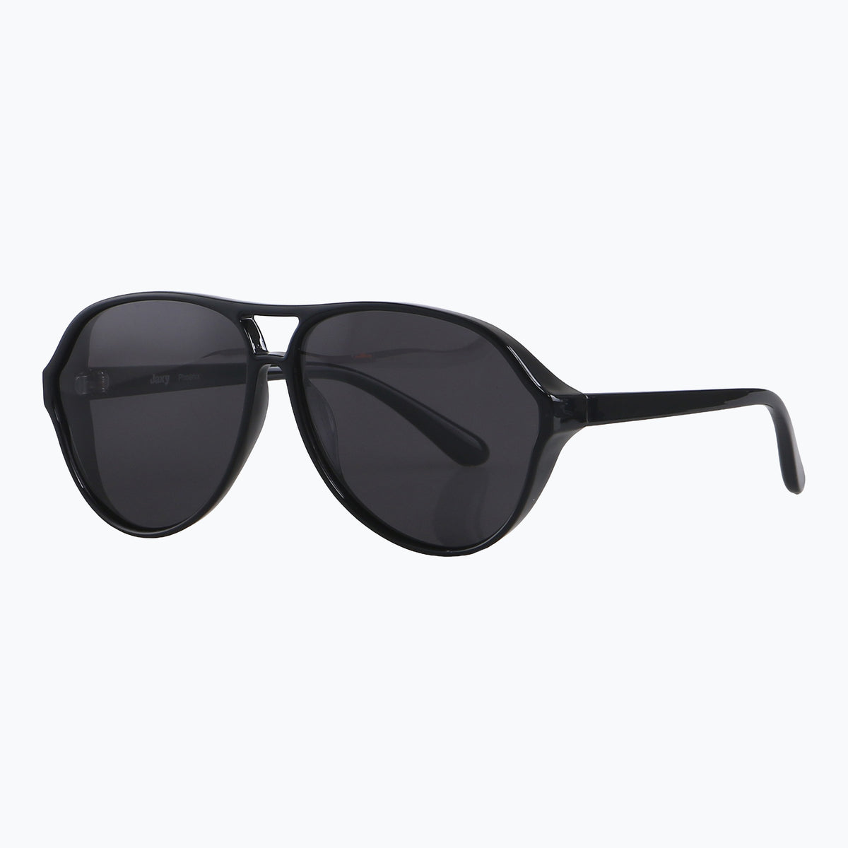 Jaxy Phoenix Aviator sunglasses — side view #Color_Black
