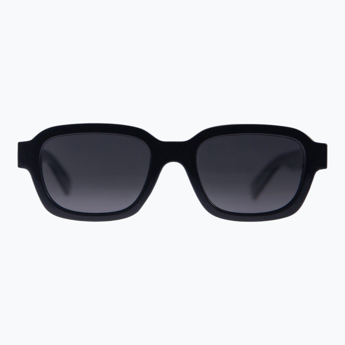 Jaxy Foundry in Black — Square Polarized sunglasses #Color_Black