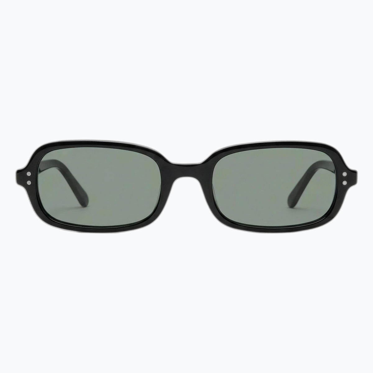 Jaxy Palm State in Black — Rectangle Polarized sunglasses #Color_Black