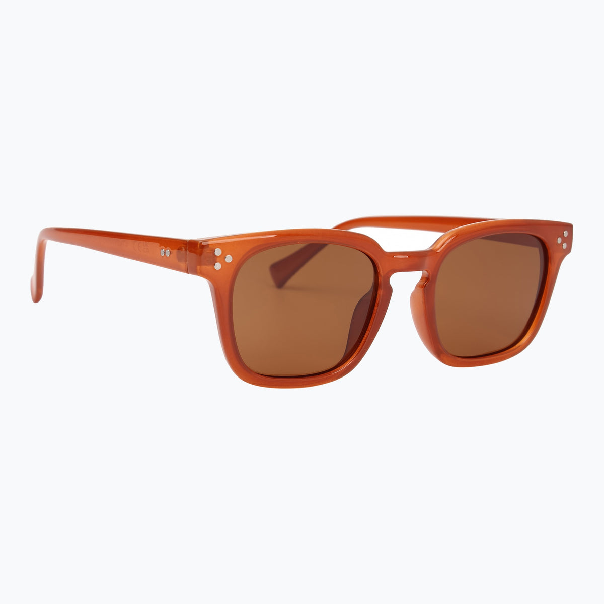 Jaxy Diner Square sunglasses — other-side view #Color_Rust tort