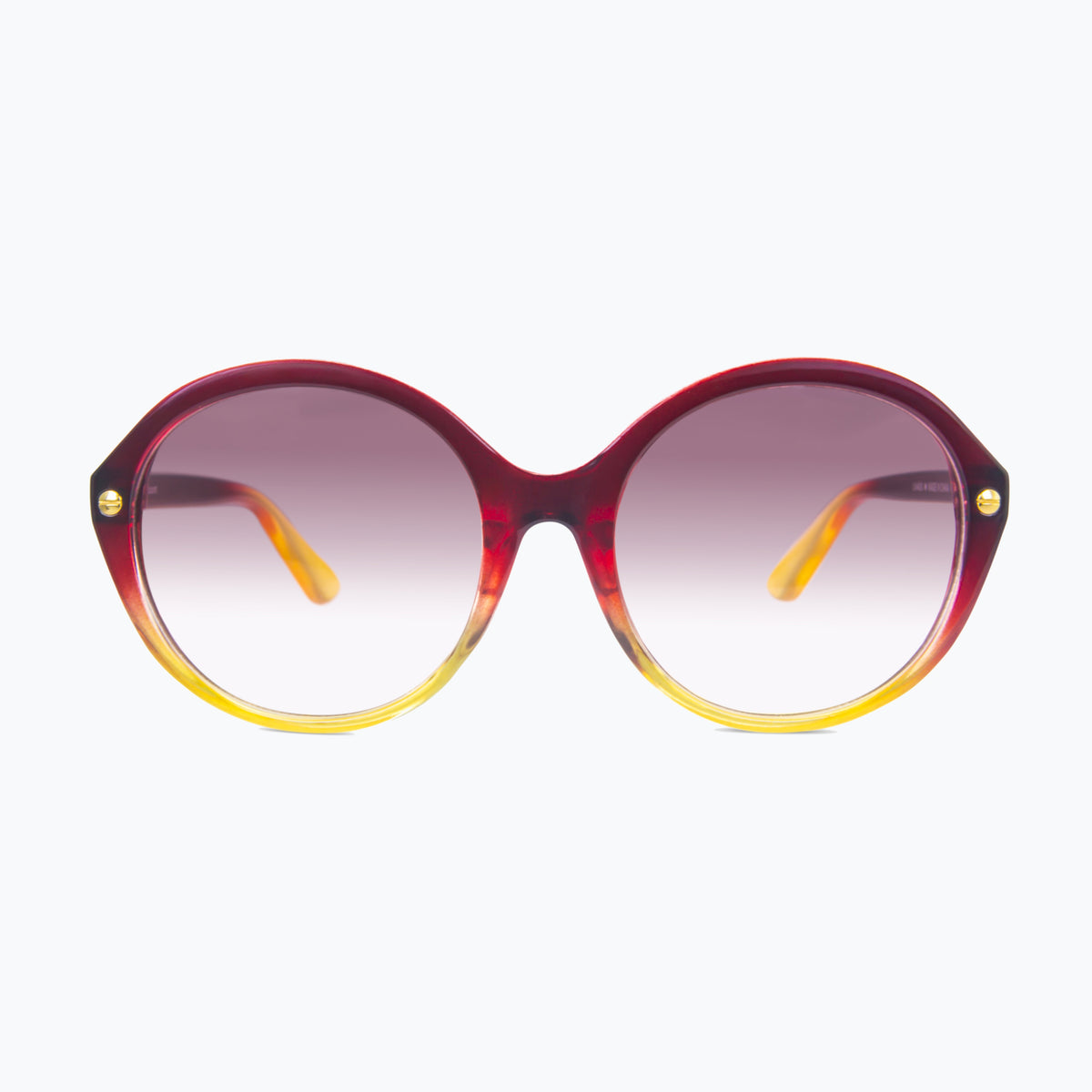 Jaxy Cabaret in Burgundy — Round sunglasses #Color_Burgundy