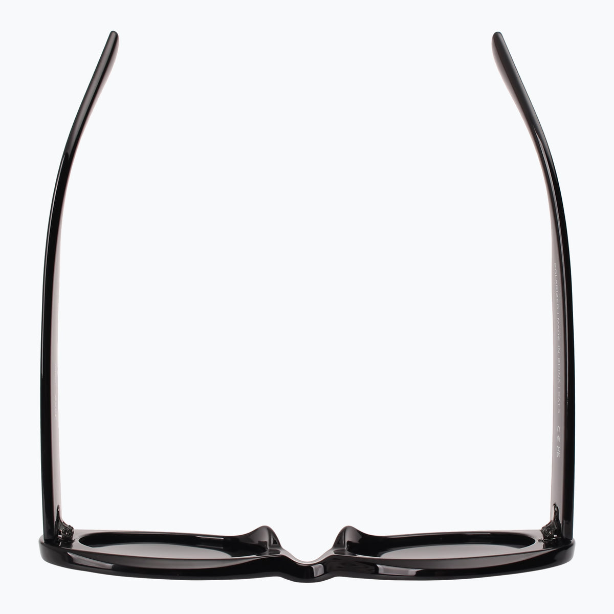 Jaxy Deco Oval sunglasses — top view #Color_Black