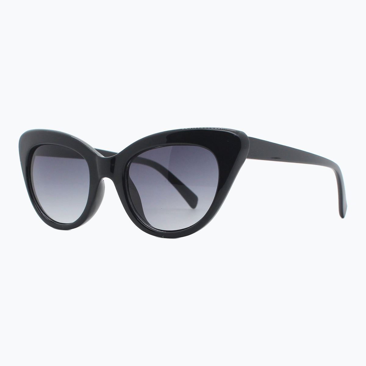 Jaxy Mystique Cat-eye sunglasses — side view #Color_Black