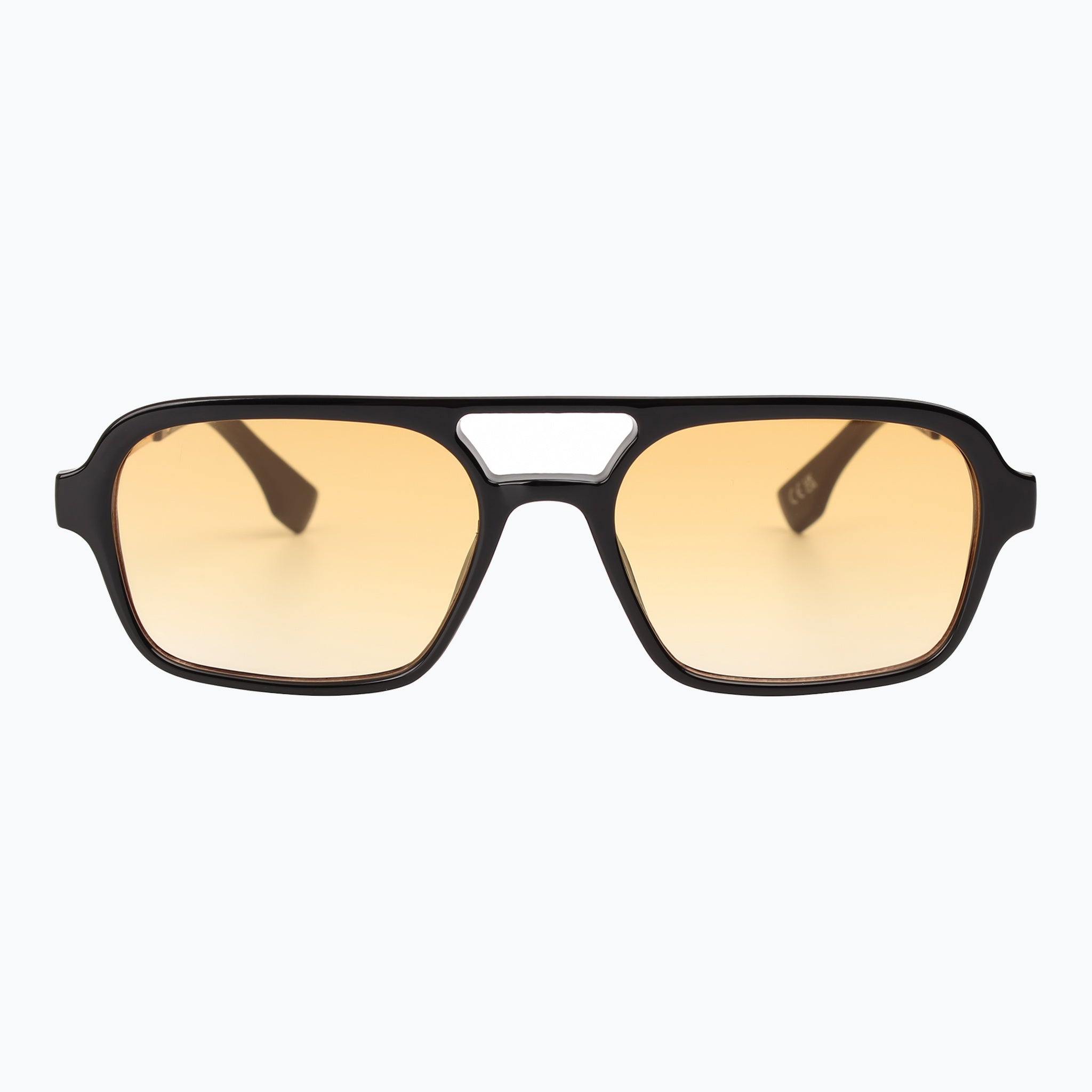 Jaxy Groove Theory in Black/Amber — Square Polarized sunglasses