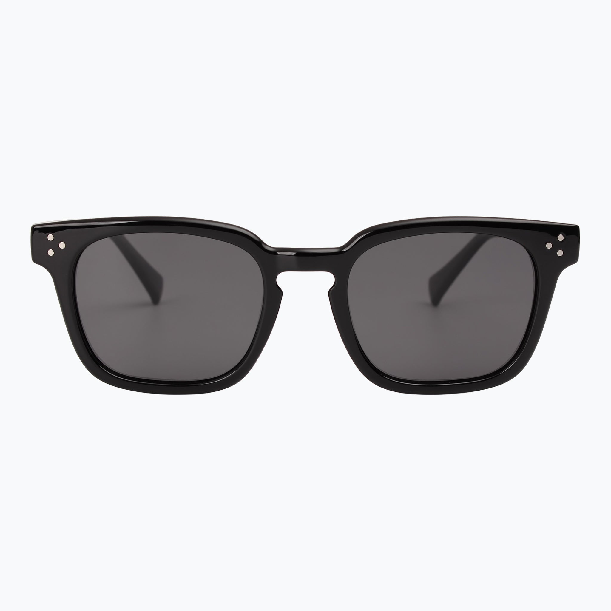 Jaxy Diner in Black — Square Polarized sunglasses