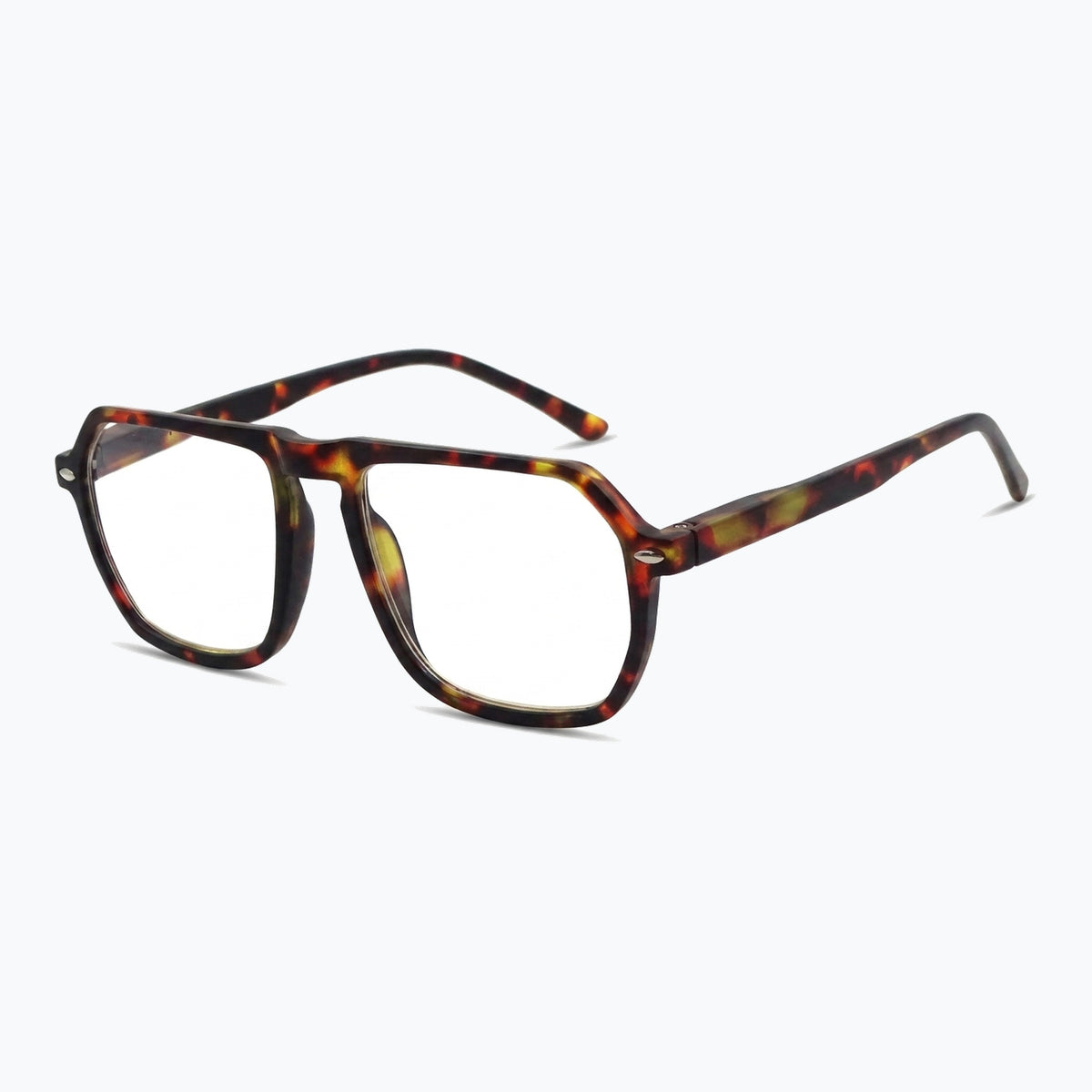 Jaxy Agenda Aviator sunglasses — side view #Color_Tortoise