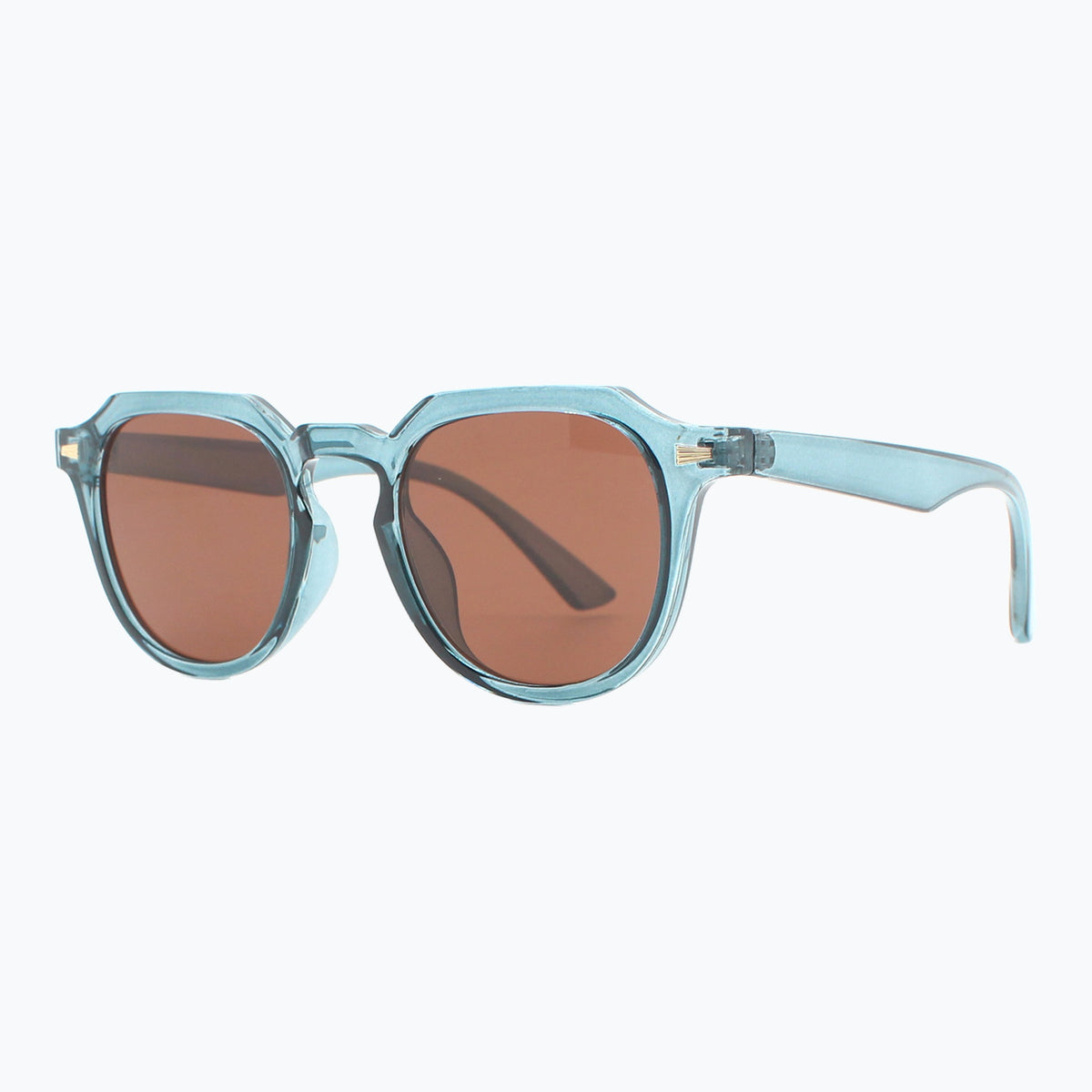 Jaxy Reverie Round sunglasses — side view #Color_Blue