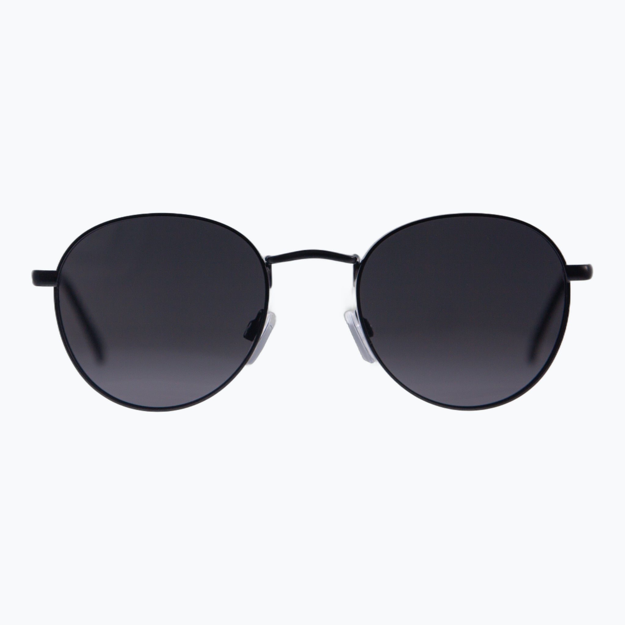 Round Polarized Sunglasses for Men & Women, Retro — Raven | Jaxy