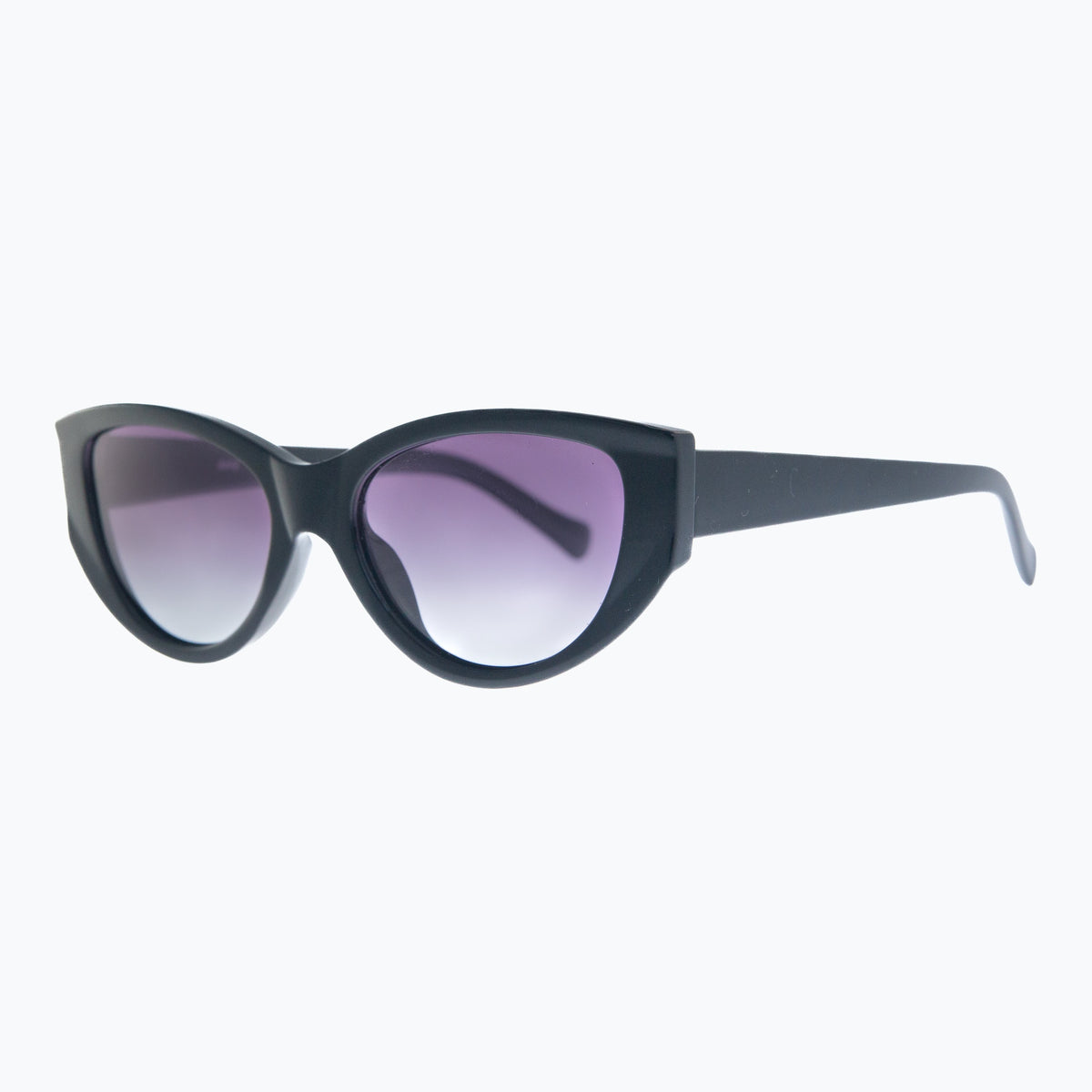 Jaxy Velour Cat-eye sunglasses — side view #Color_Black