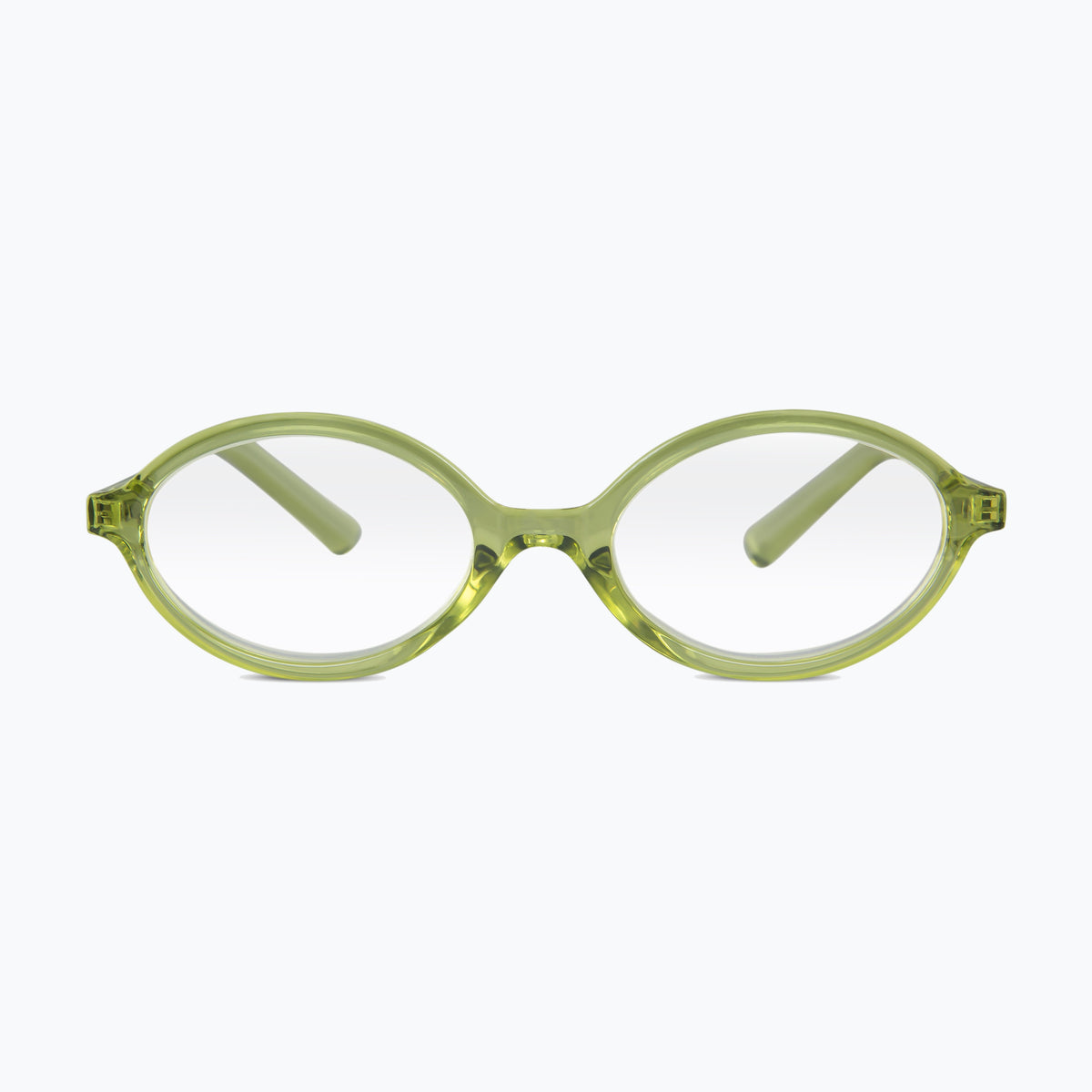 Jaxy Wisp in Green — Oval sunglasses #Color_Green