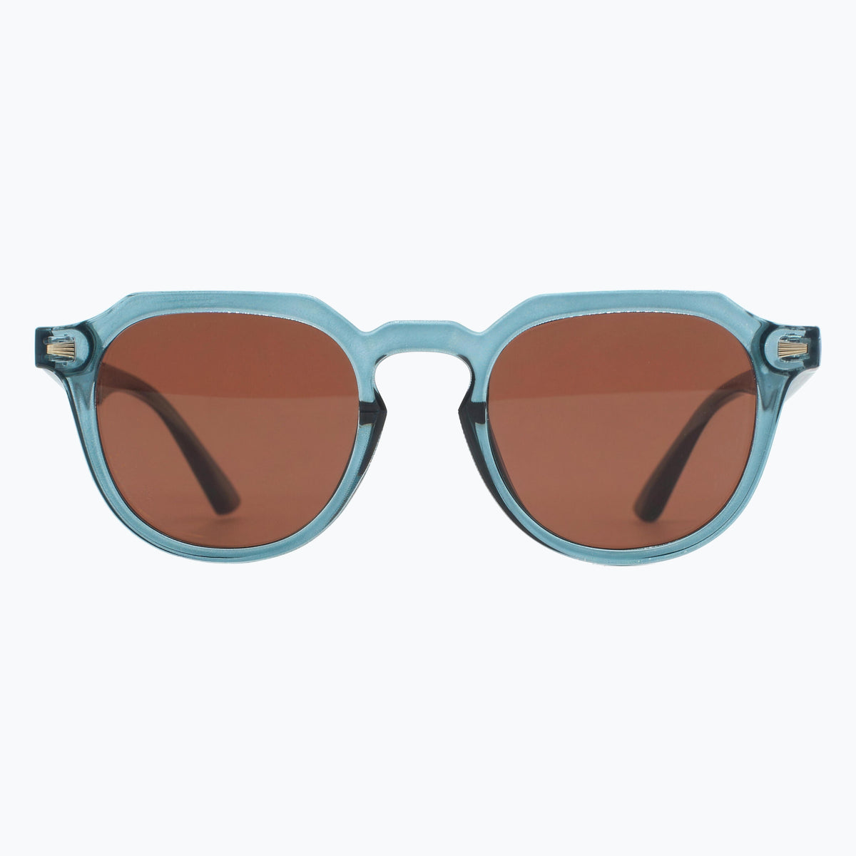 Jaxy Reverie in Blue — Round sunglasses #Color_Blue