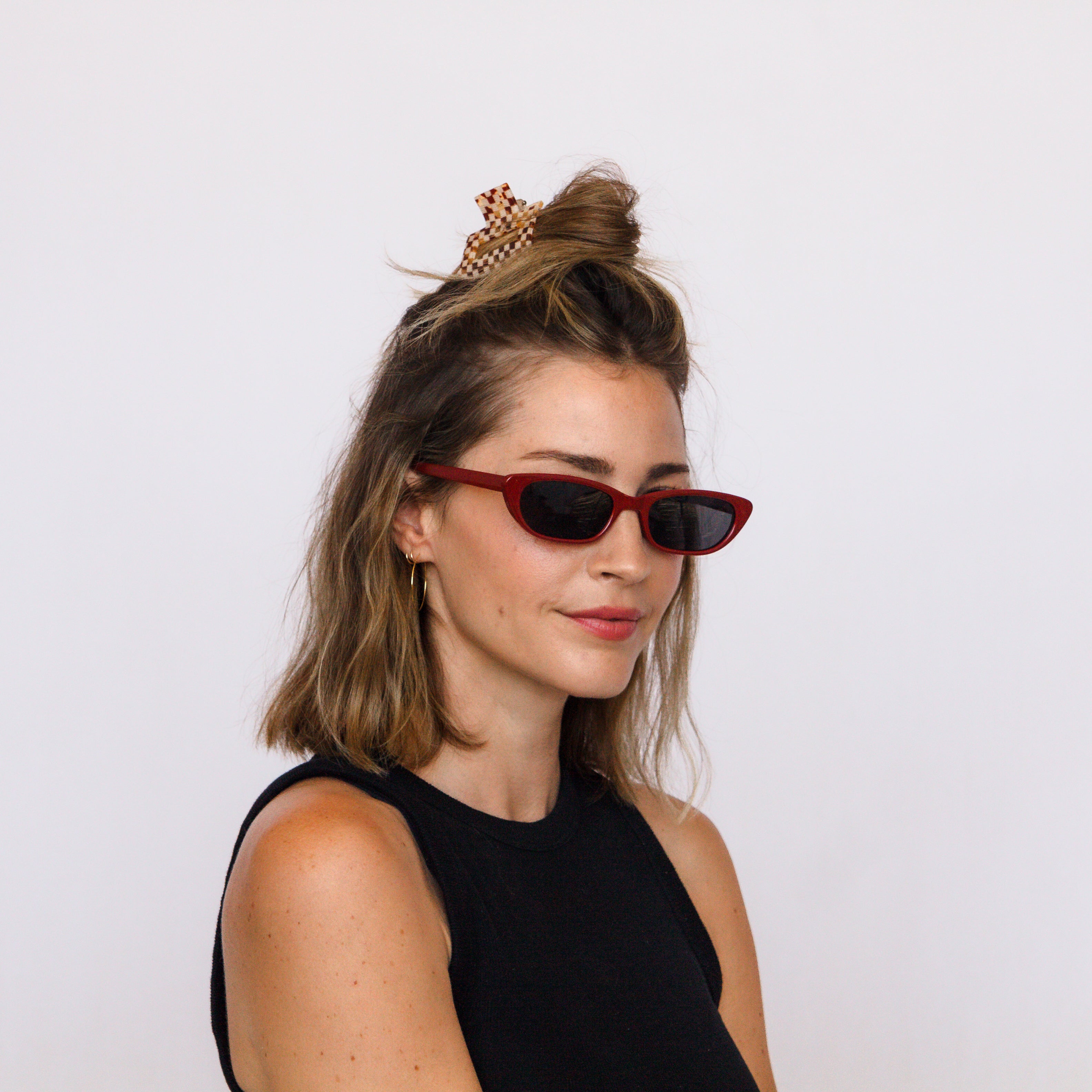 Jaxy Dynasty sunglasses on model – frame, Jaxy Eyewear