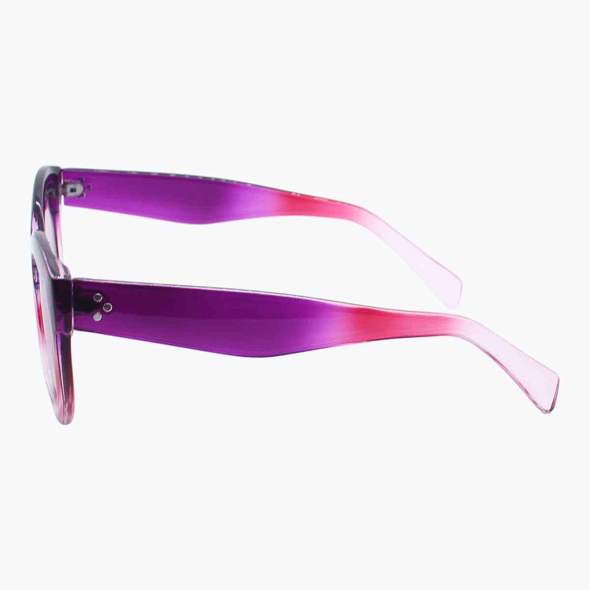 Jaxy Solstice Round sunglasses — side view #Color_Purple
