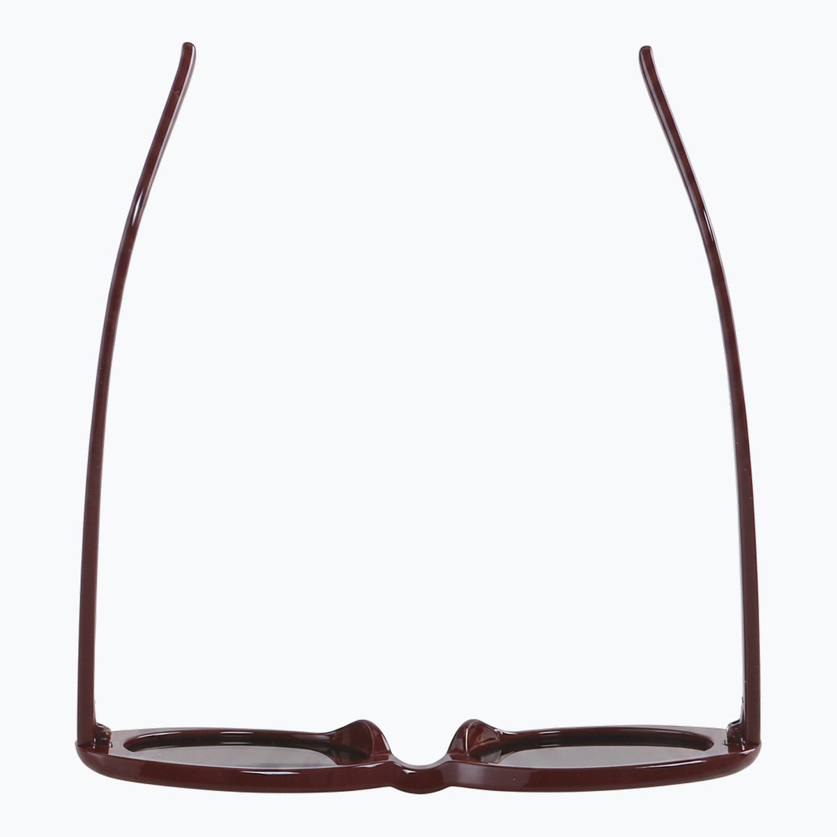 Jaxy Scarlet Oval sunglasses — top view #Color_Burgundy