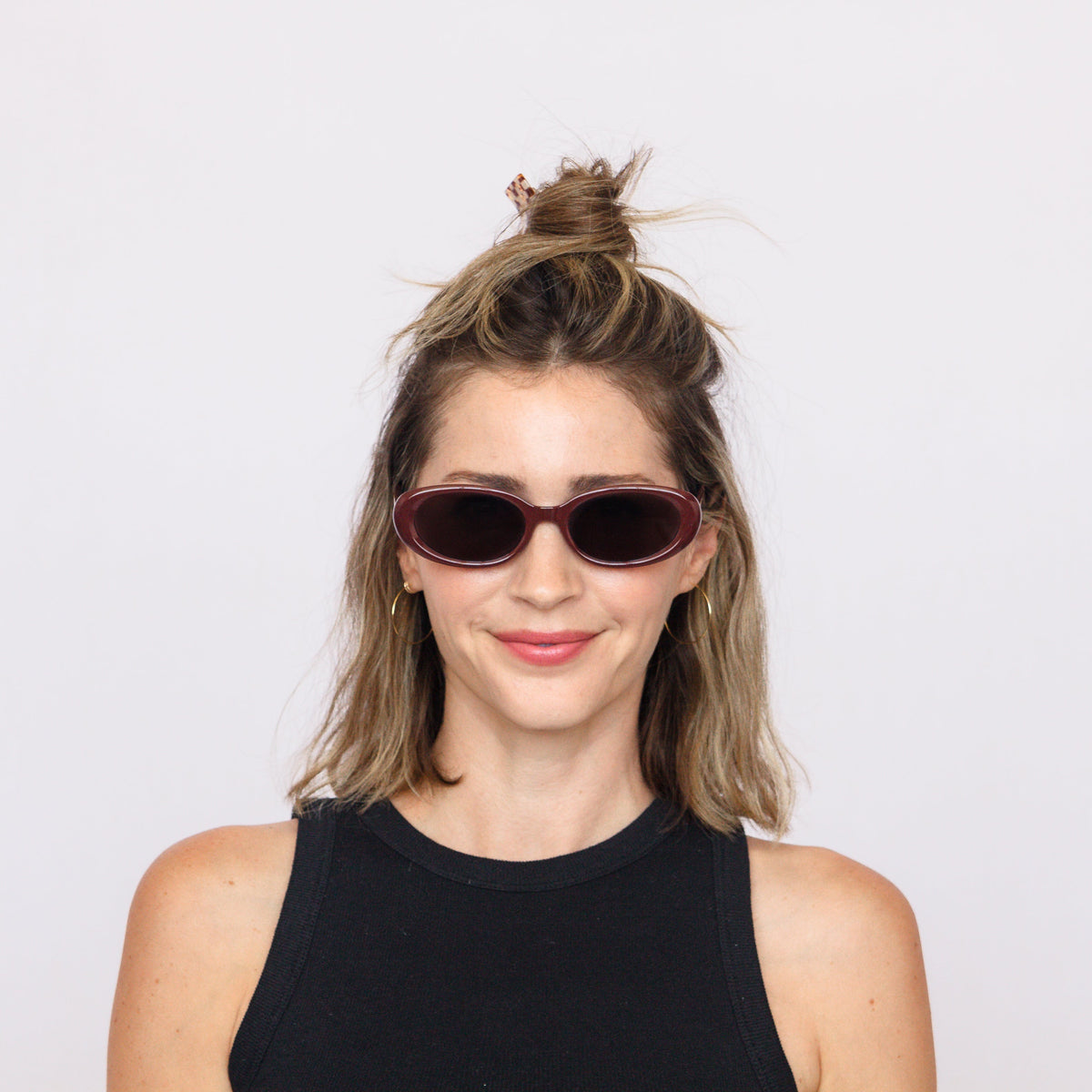Jaxy Scarlet sunglasses styled — lifestyle