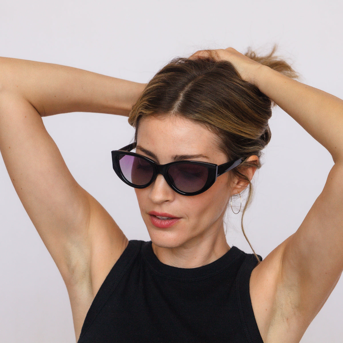 Jaxy Velour sunglasses styled — lifestyle