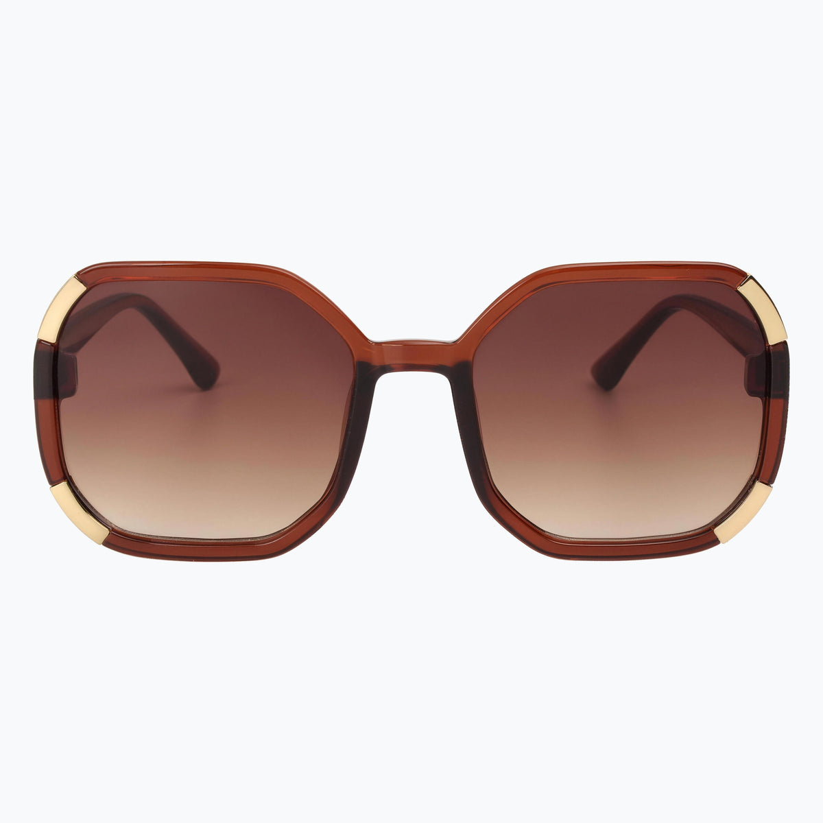 Jaxy Wildflower in Brown — Square sunglasses #Color_Brown