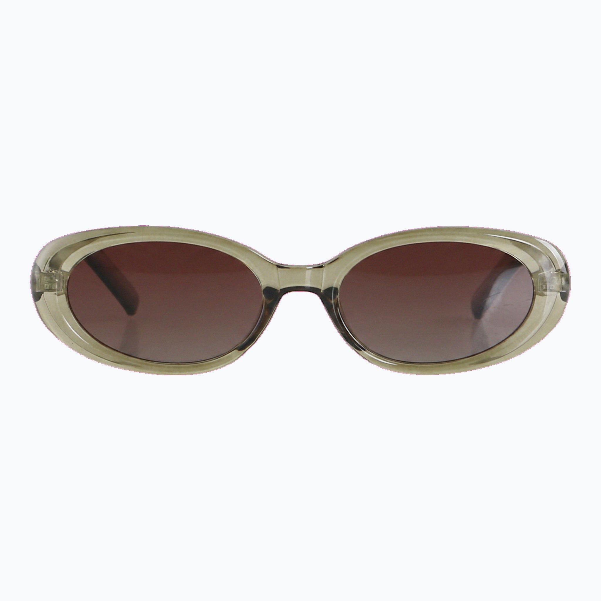 Jaxy Scarlet in Green — Oval Polarized sunglasses