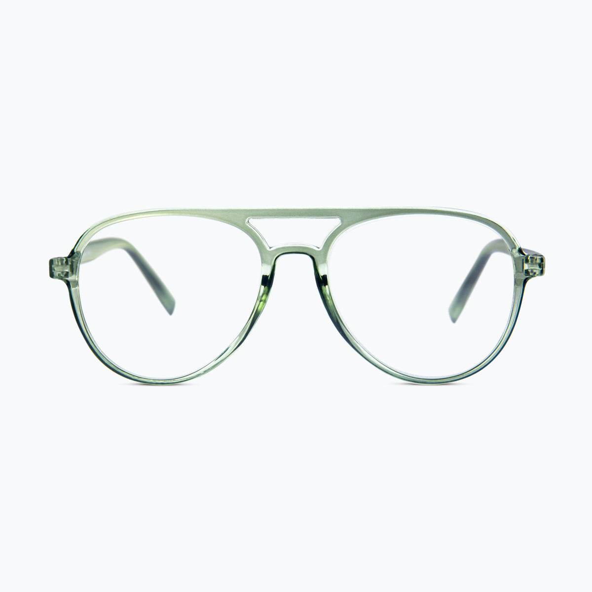 Jaxy Sidewalk Aviator sunglasses — side view #Color_Green