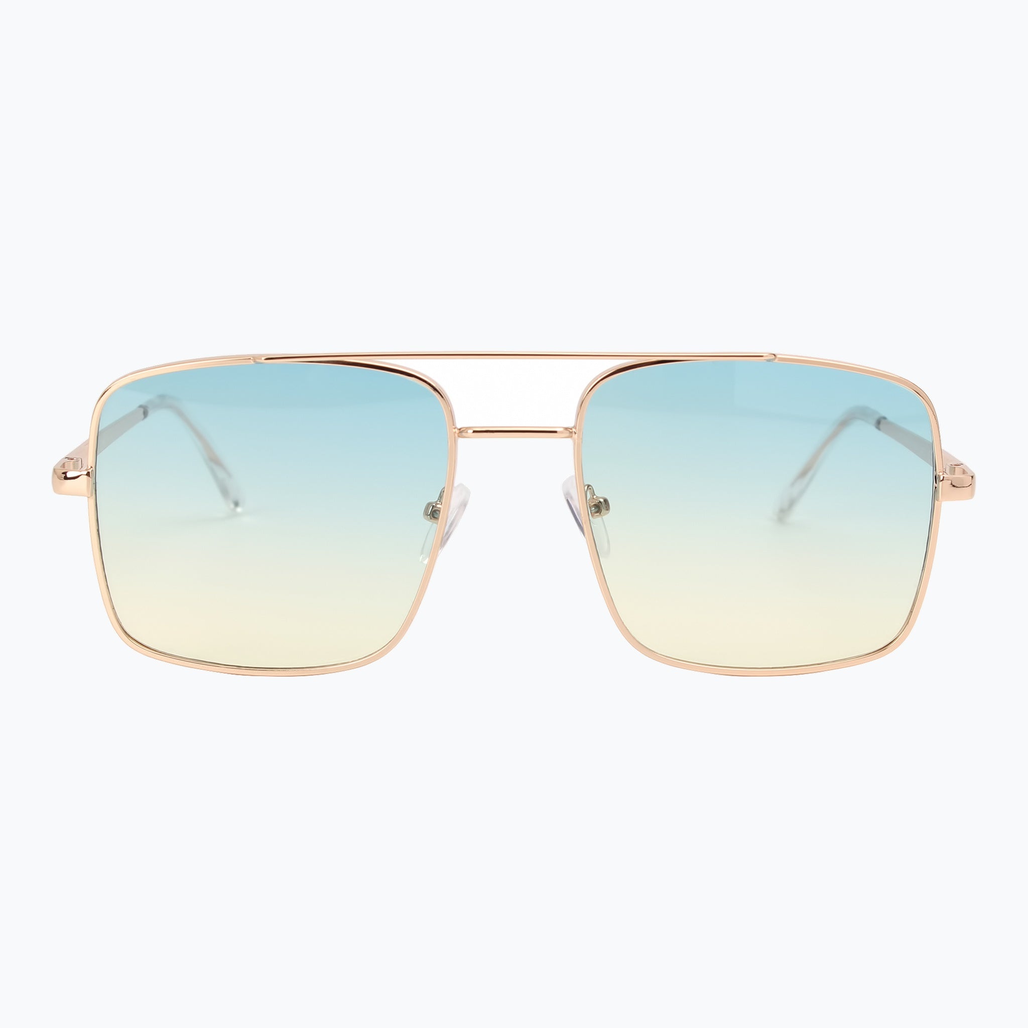 Jaxy Drifter in Gold/Green — Square Polarized sunglasses