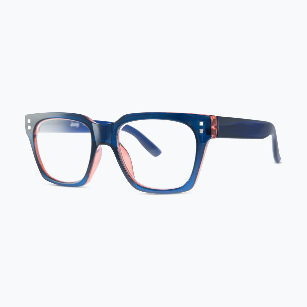 Jaxy Volume Square sunglasses — side view #Color_Blue