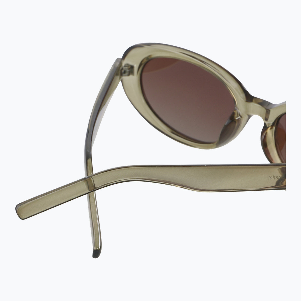 Jaxy Scarlet Oval sunglasses — back-crossed view #Color_Green