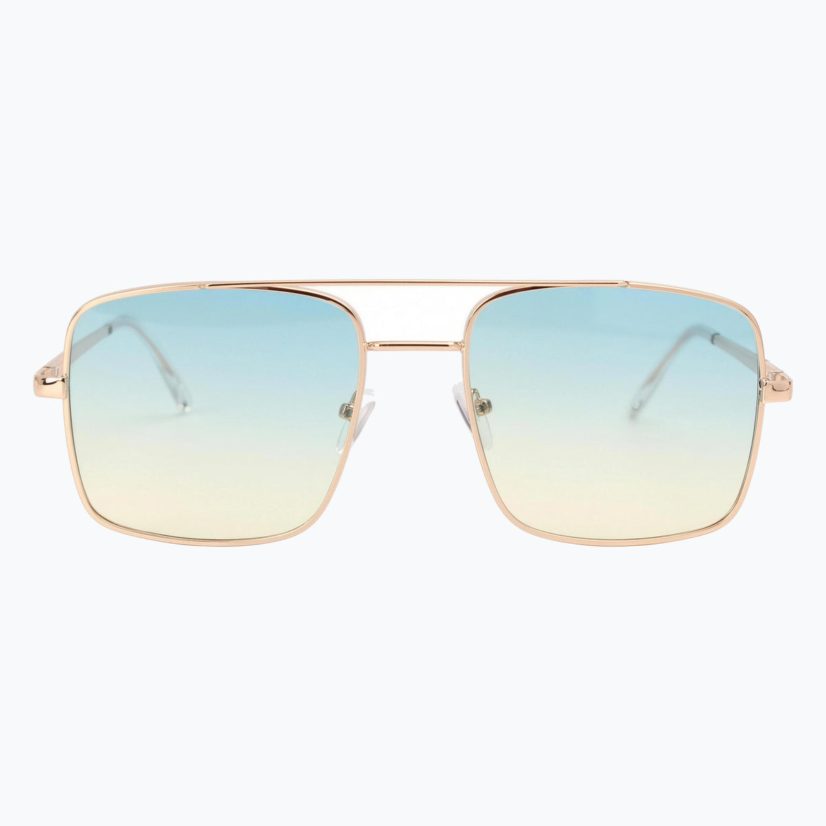 Jaxy Drifter in Gold/Green — Aviator sunglasses #Color_Gold/Green