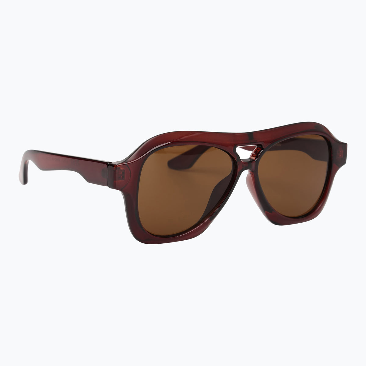 Jaxy Burnout Aviator sunglasses — other-side view #Color_Brown
