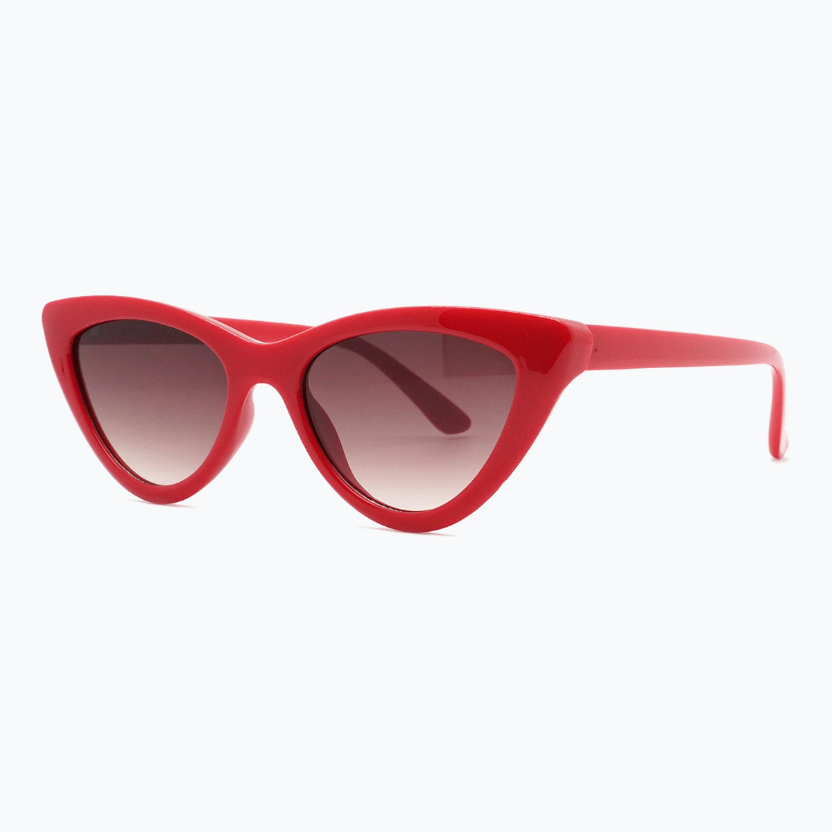 Jaxy Vamp Cat-eye sunglasses — side view #Color_Red