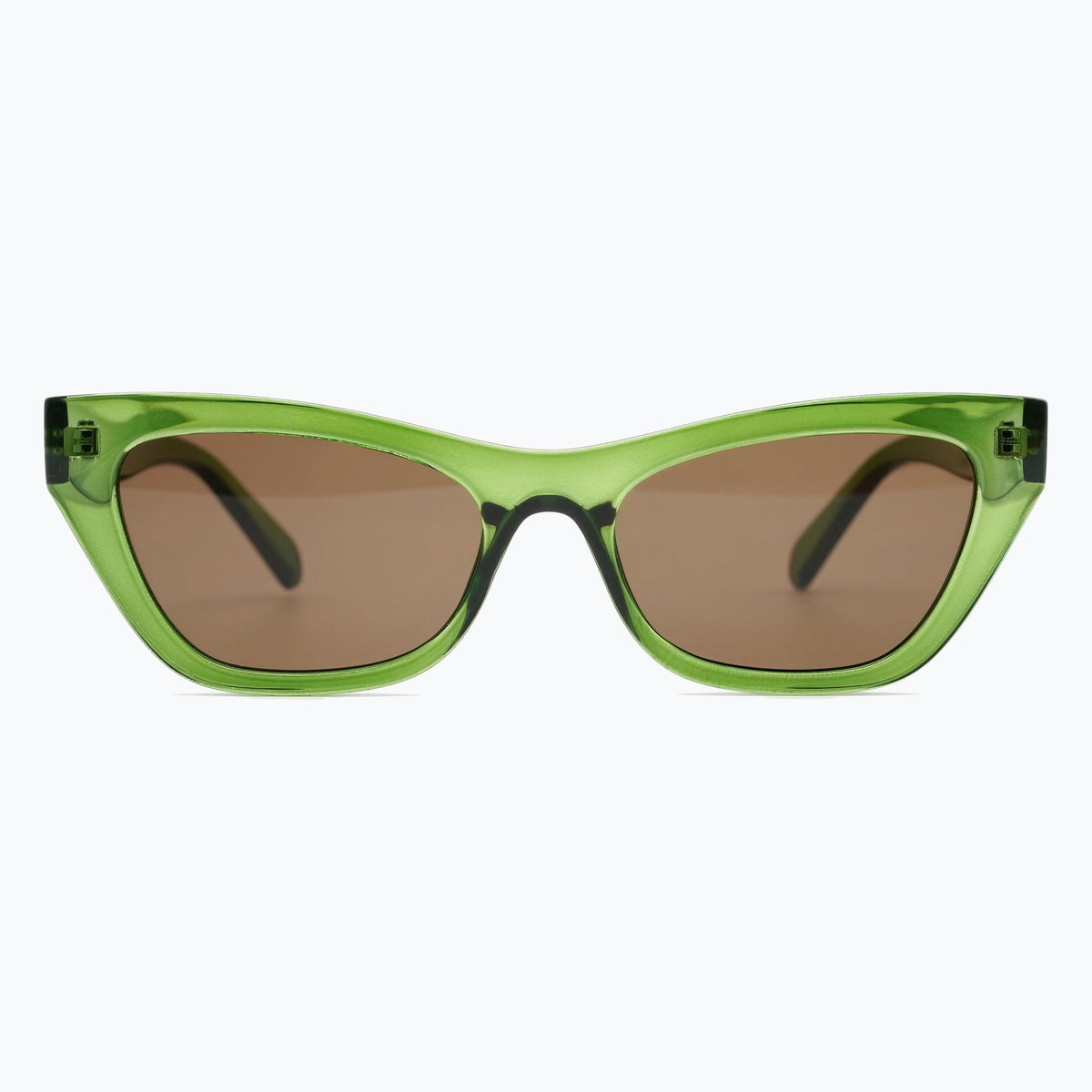 Jaxy Spritz in Green — Cat-eye sunglasses #Color_Green
