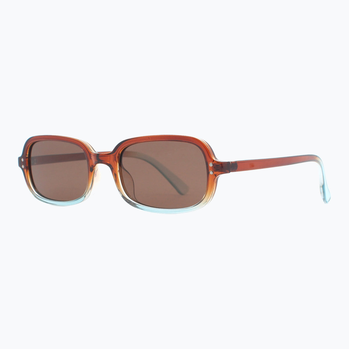 Jaxy Palm State Rectangle sunglasses — side view #Color_Brown
