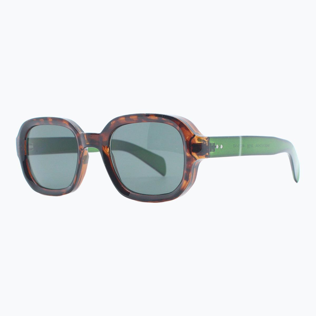 Jaxy Boulevard Square sunglasses — side view #Color_Tortoise