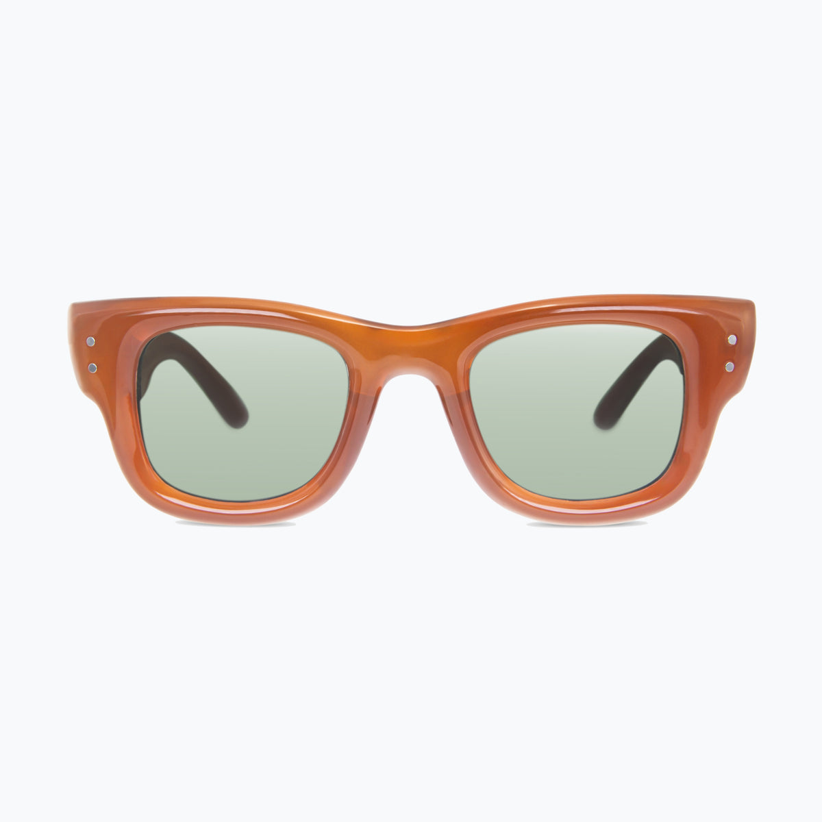 Jaxy District in Rust — Square sunglasses #Color_Rust