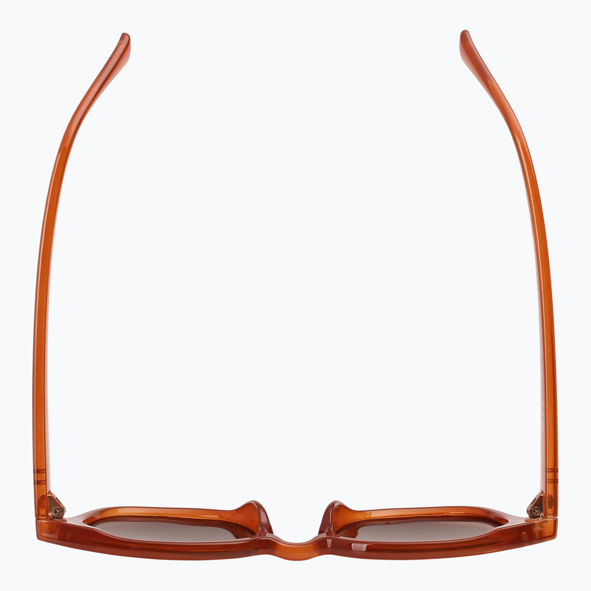 Jaxy Diner Square sunglasses — top view #Color_Rust tort