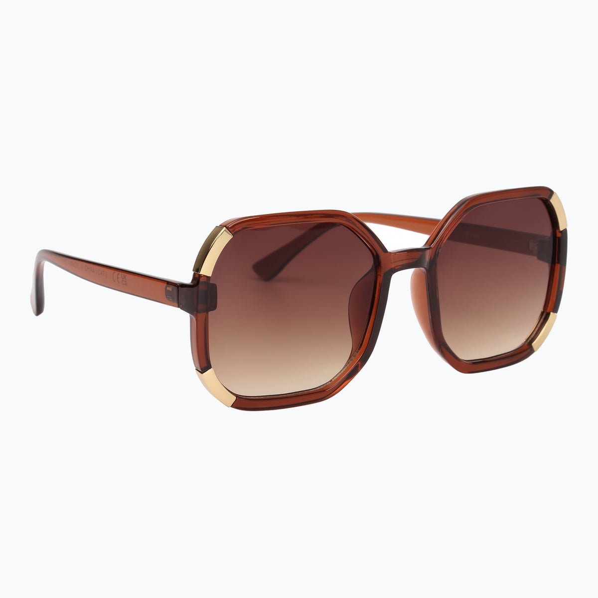 Jaxy Wildflower Square sunglasses — other-side view #Color_Brown