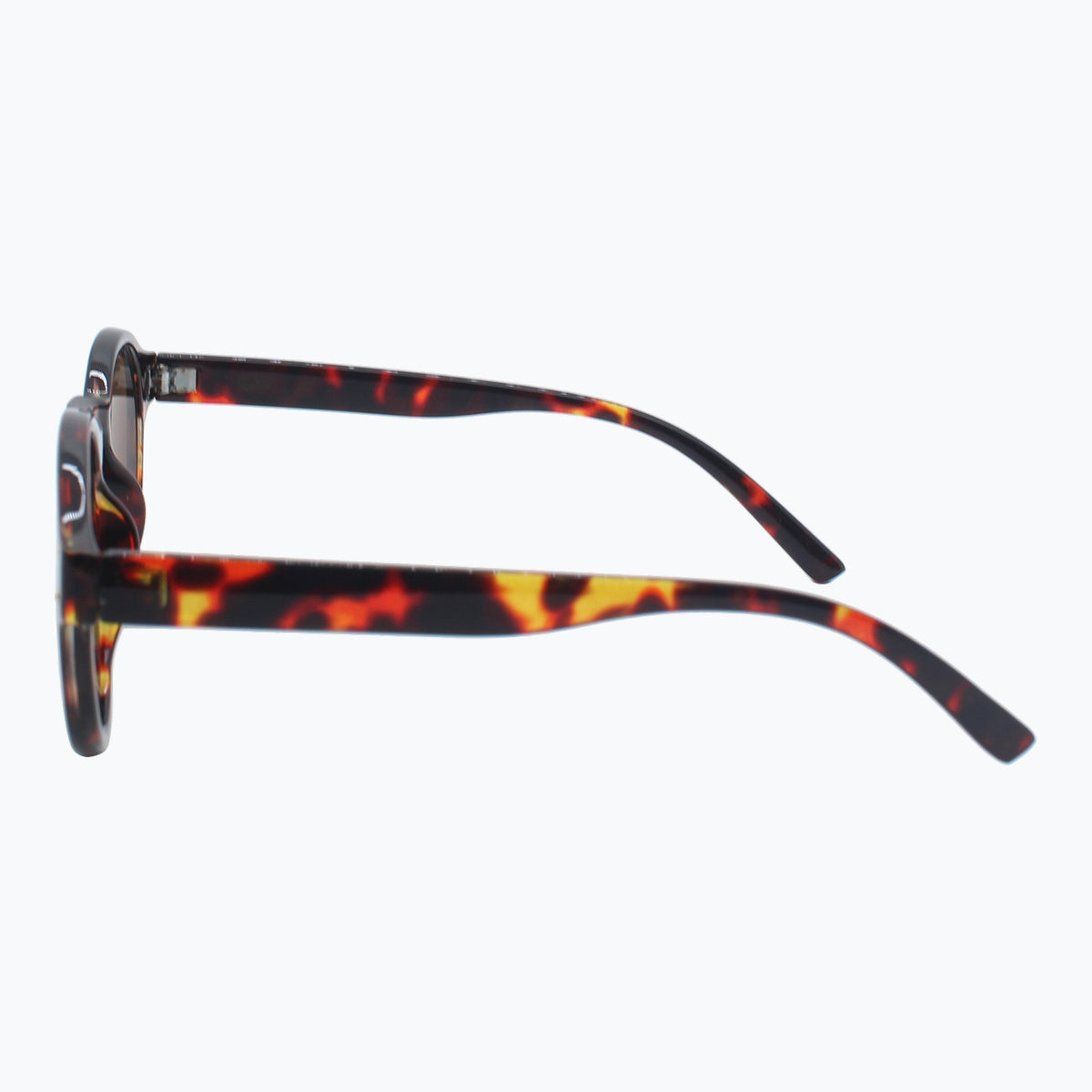 Jaxy Sunset Theory Round sunglasses — other-side view #Color_Tortoise