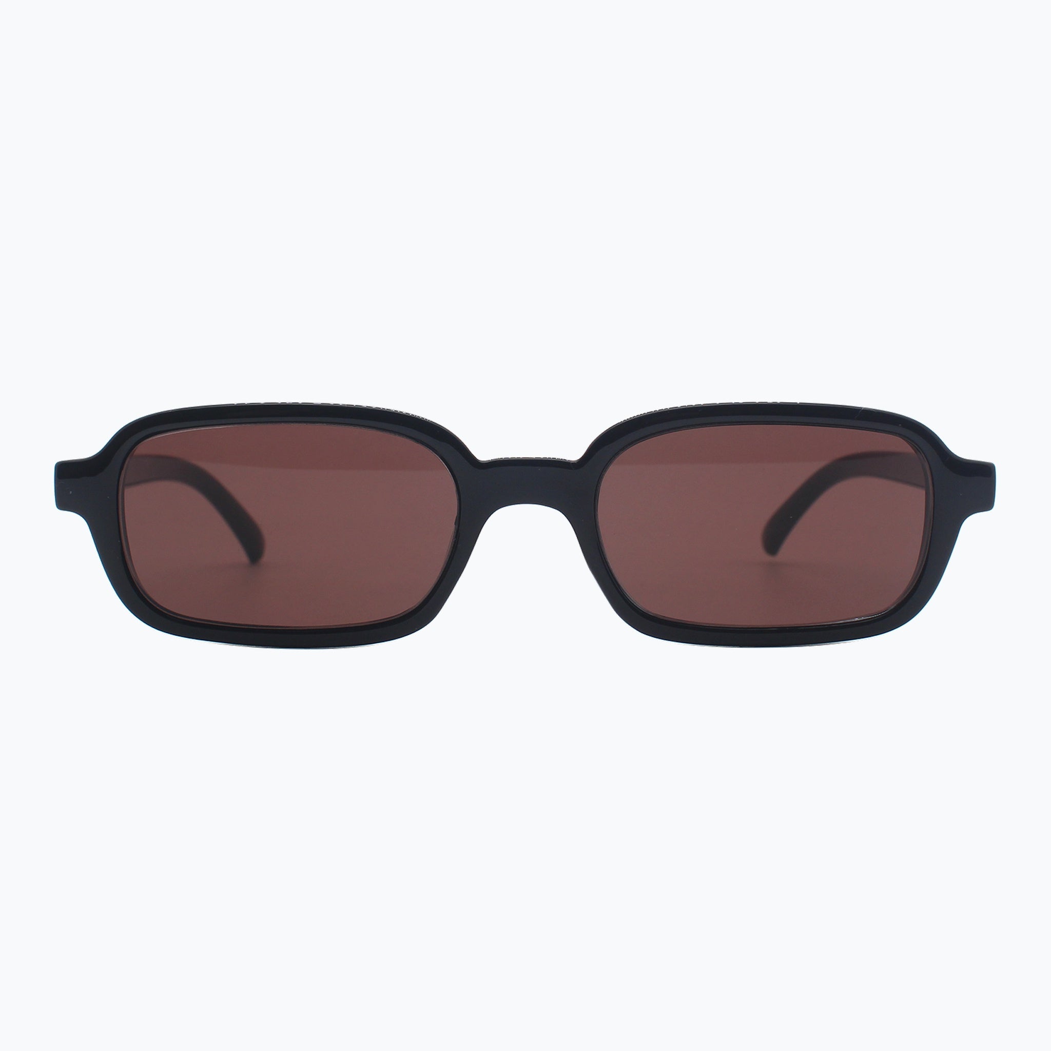 Jaxy Velvet Hour in Black — Rectangle sunglasses