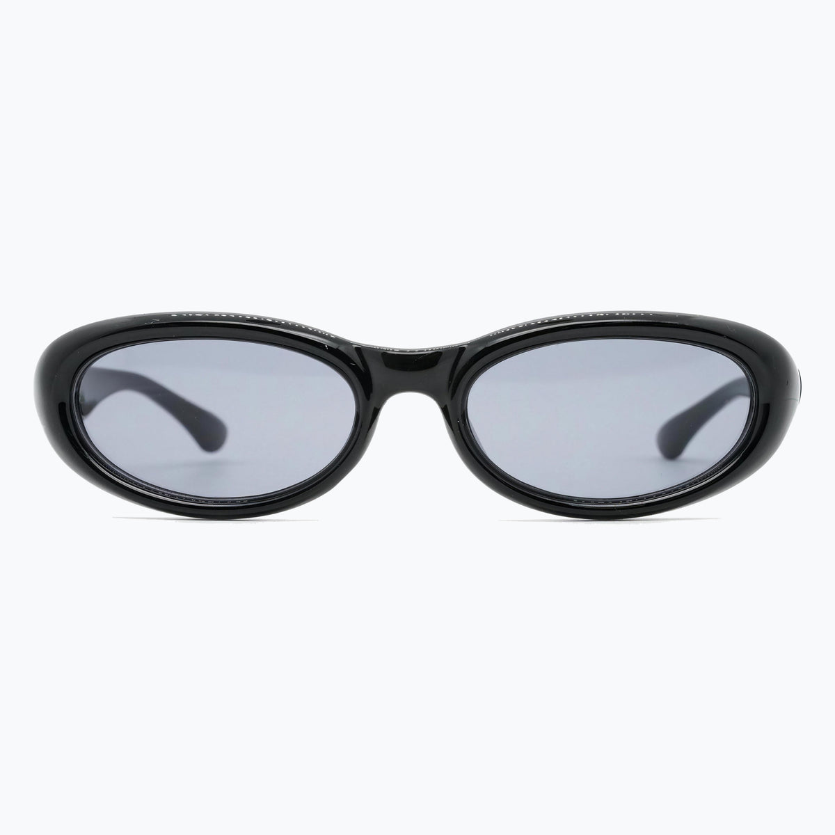 Jaxy Postcard in Black — Oval sunglasses #Color_Black