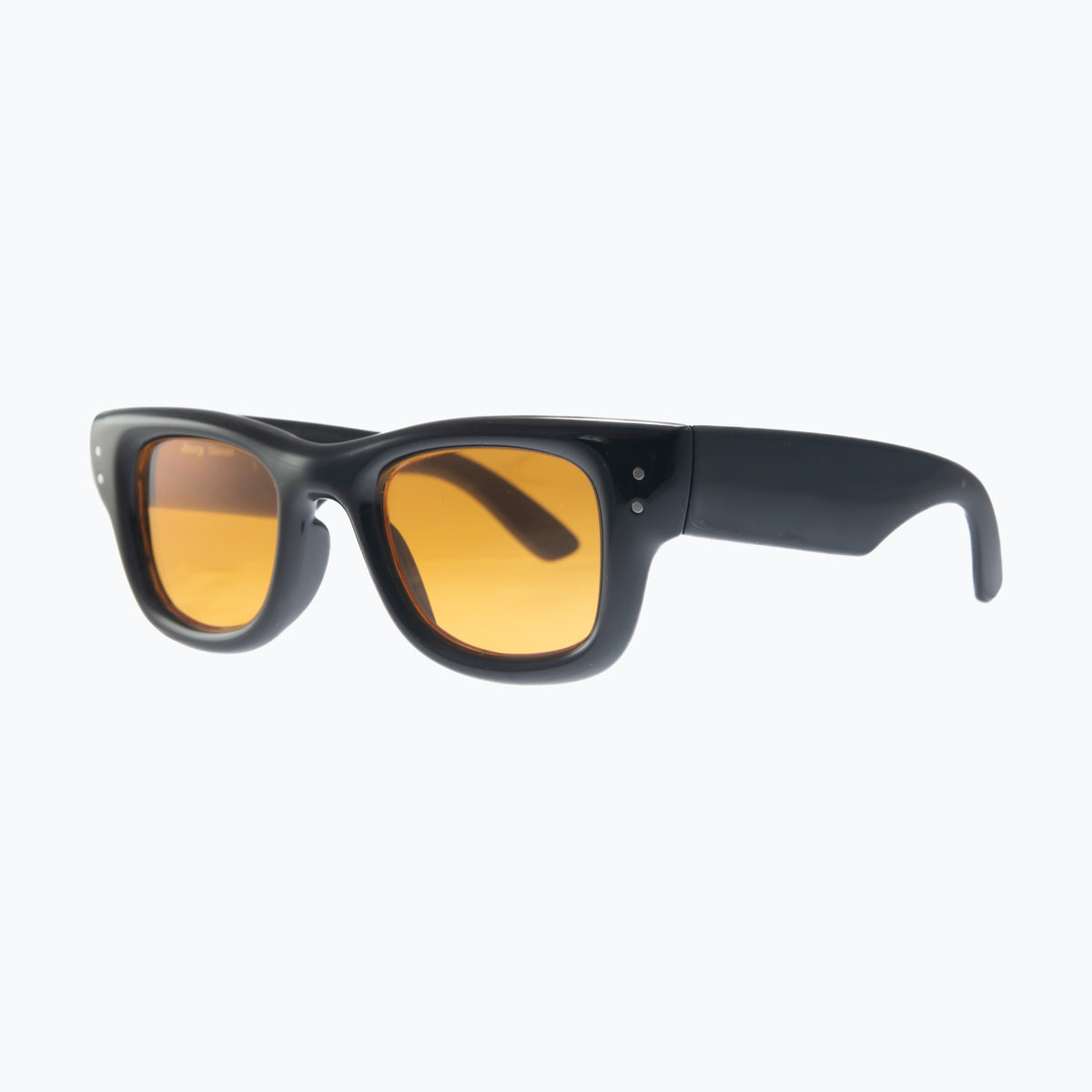 Jaxy District Square sunglasses — side view #Color_Black