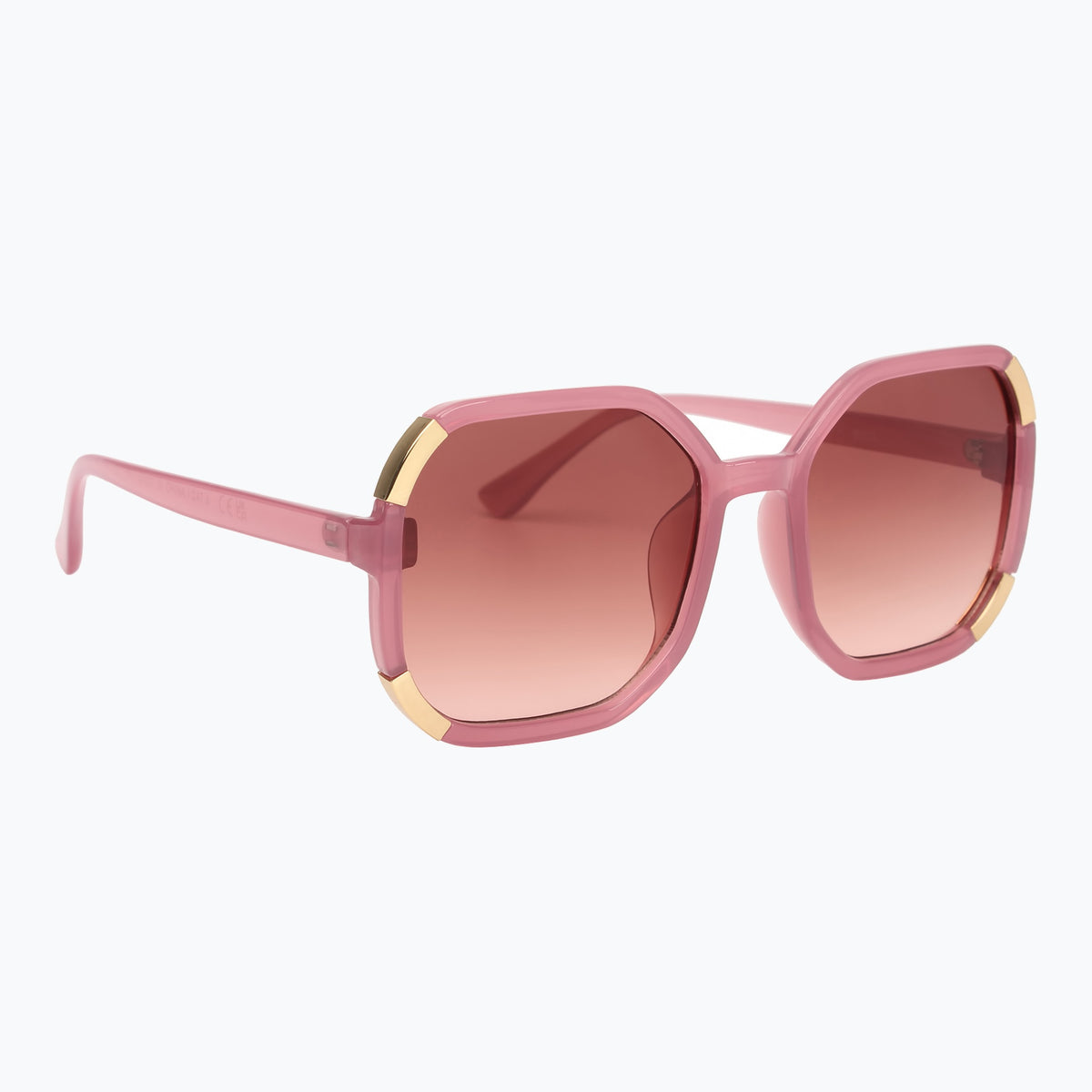 Jaxy Wildflower Square sunglasses — other-side view #Color_Pink