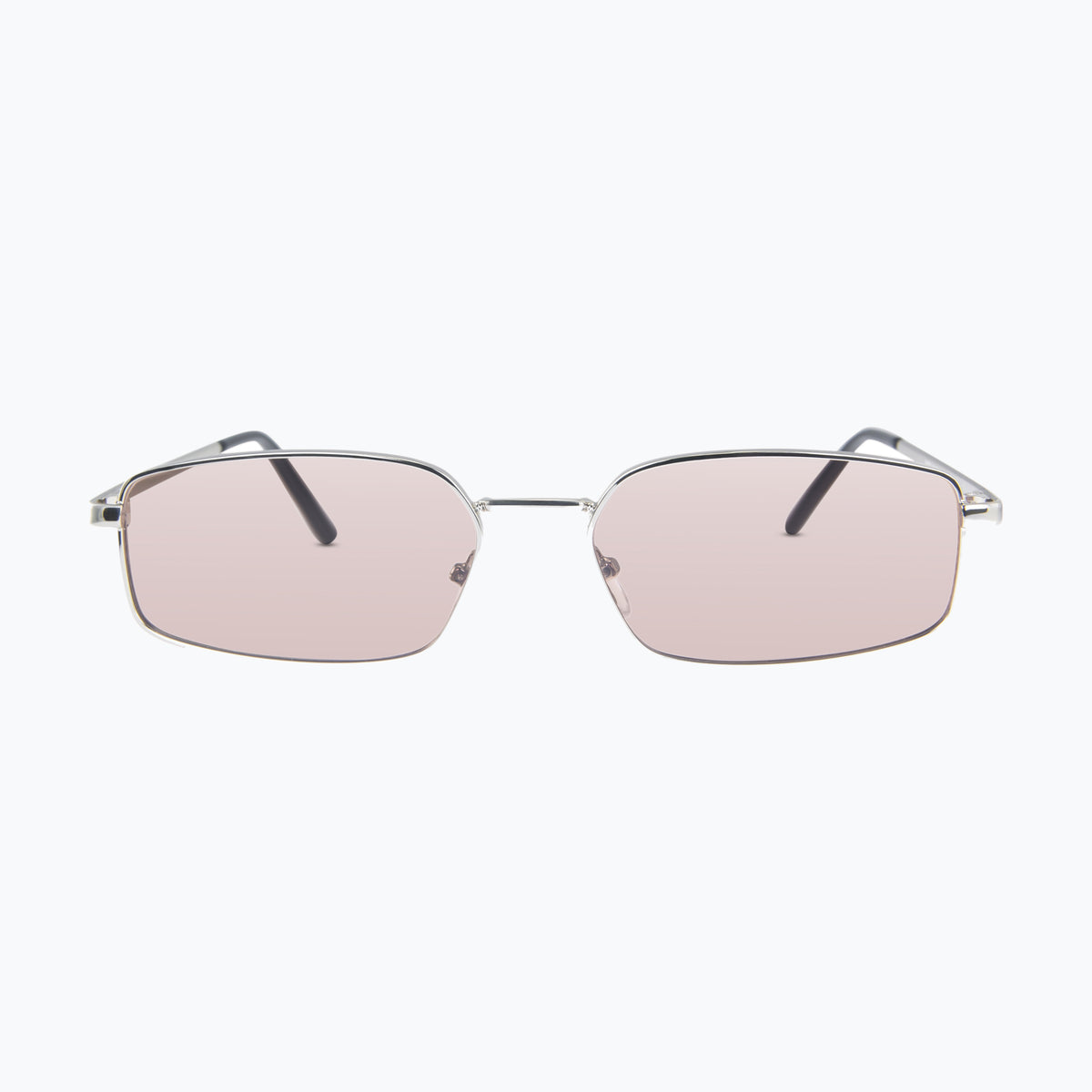 Jaxy Caliber in Silver — Rectangle sunglasses #Color_Silver