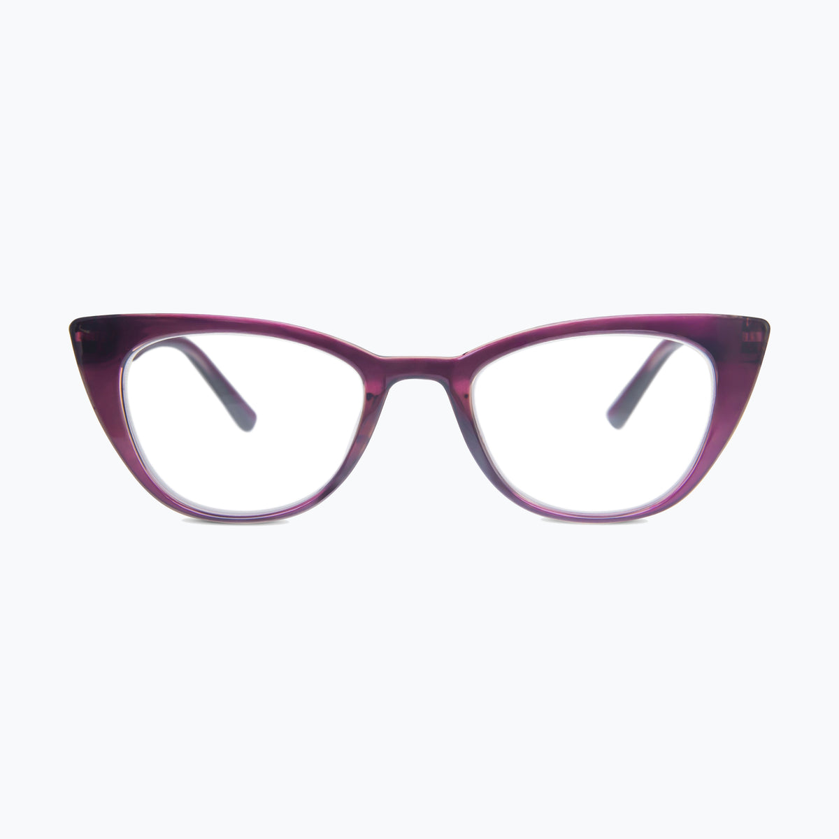 Jaxy Plume in Purple — Cat-eye sunglasses #Color_Purple