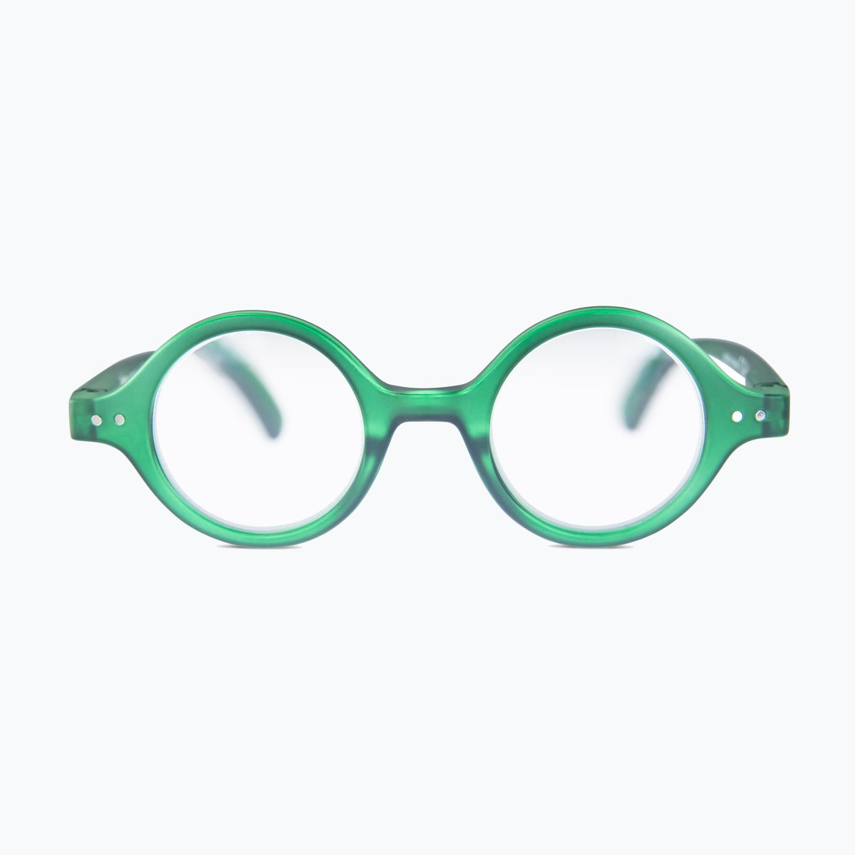 Jaxy Almanac Blue Light Glasses Round sunglasses — side view #Color_Green / Blue Light