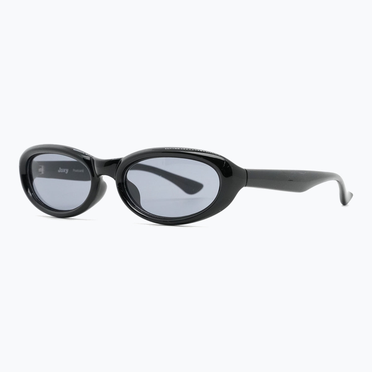 Jaxy Postcard Oval sunglasses — side view #Color_Black