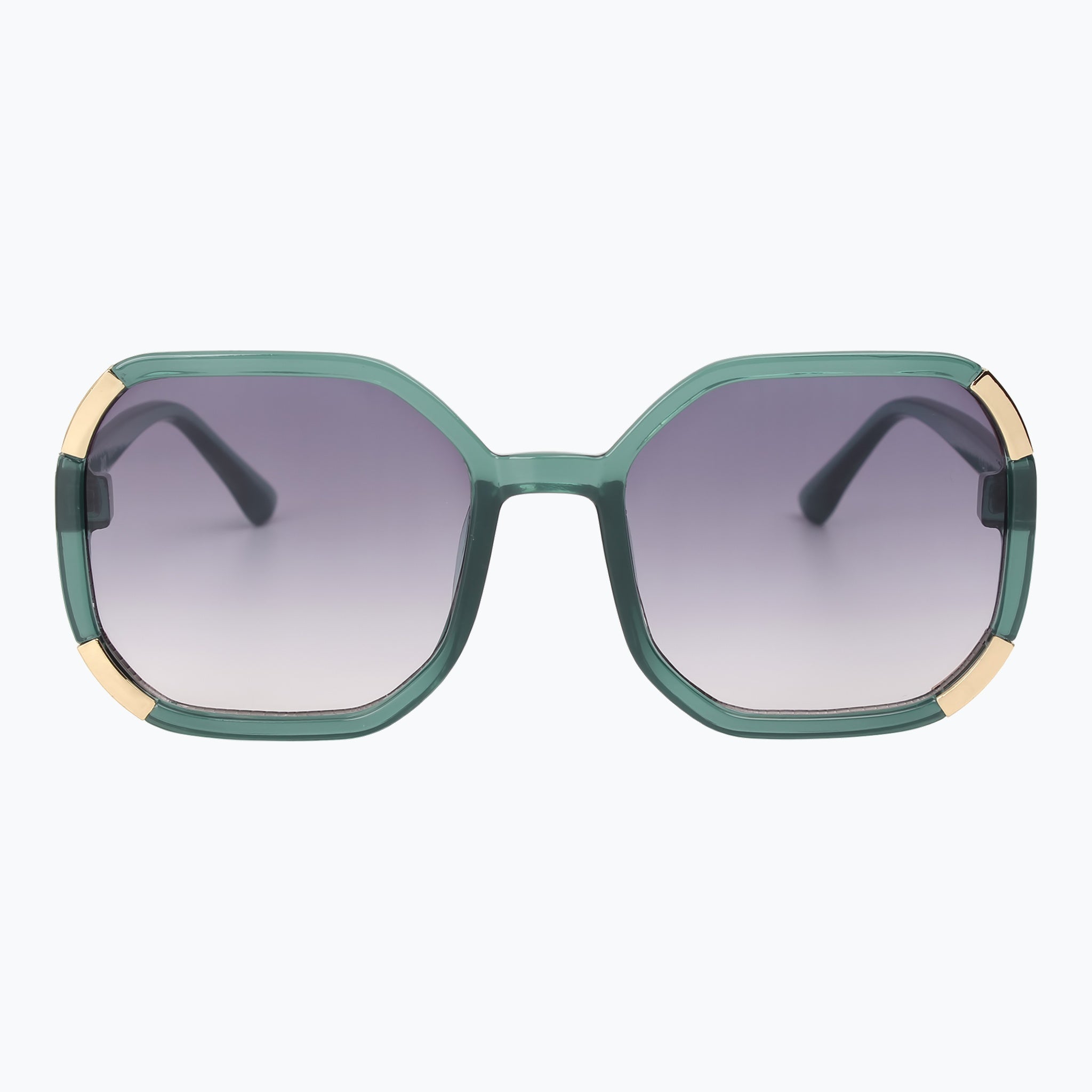Jaxy Wildflower in Teal — Oversized Polarized sunglasses