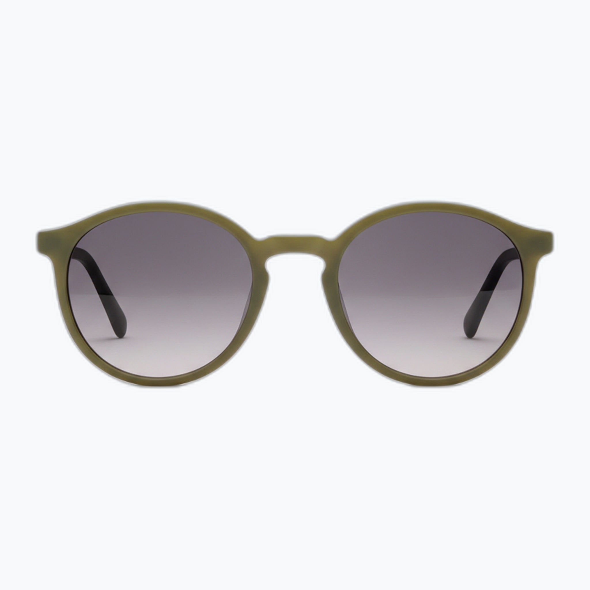 Jaxy Lennon in Burgundy/Tort — Round Polarized sunglasses