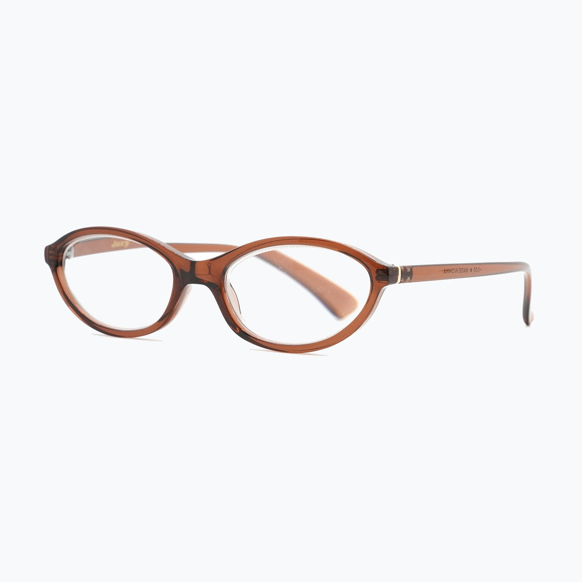Jaxy Slip Oval sunglasses — side view #Color_Brown