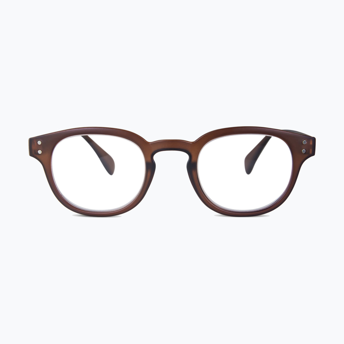 Jaxy Boulder in Brown — Round sunglasses #Color_Brown