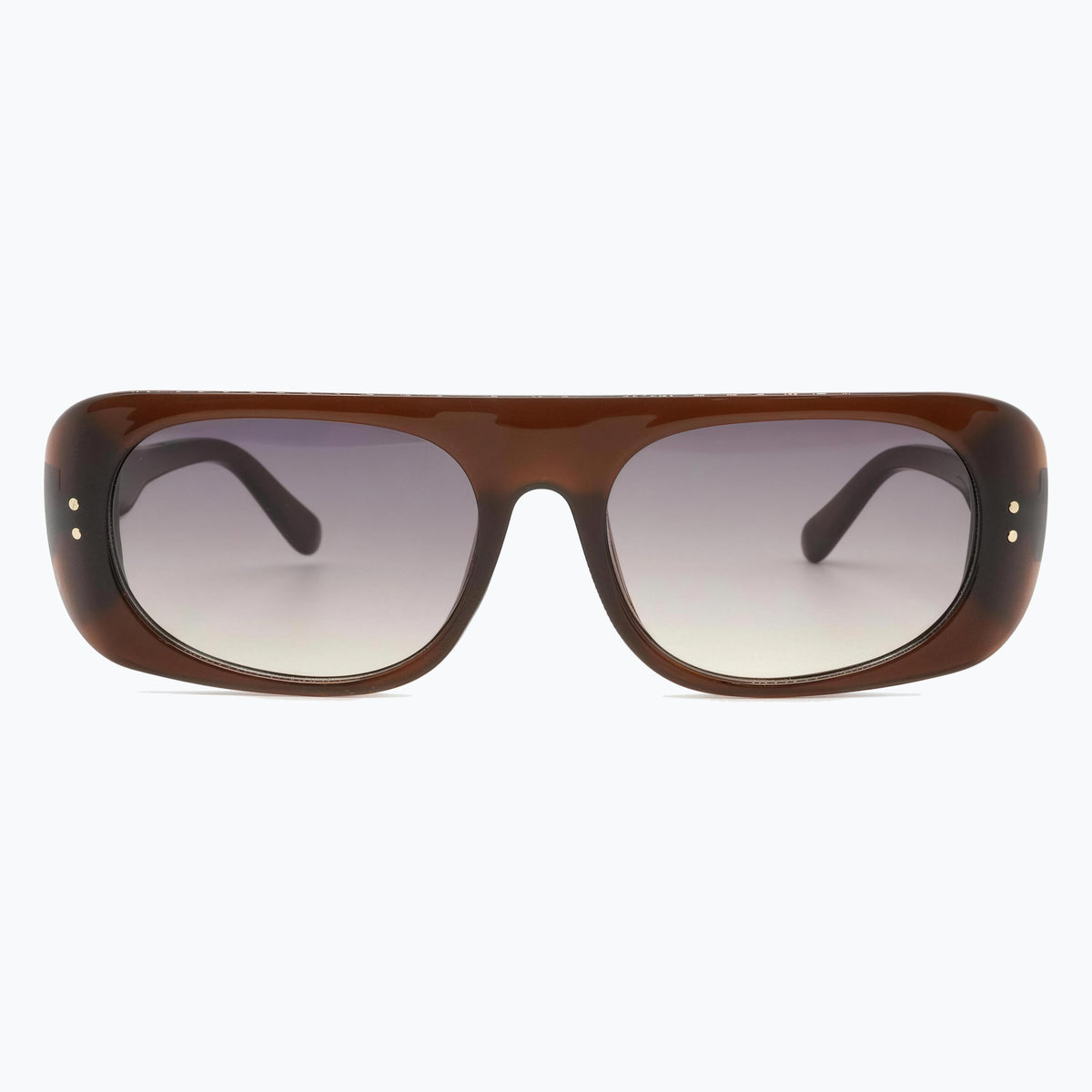 Jaxy Skyway in Rust — Rectangle sunglasses #Color_Rust