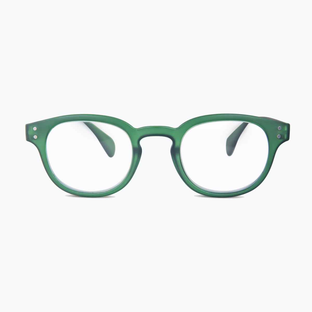 Jaxy Boulder in Green — Round sunglasses #Color_Green